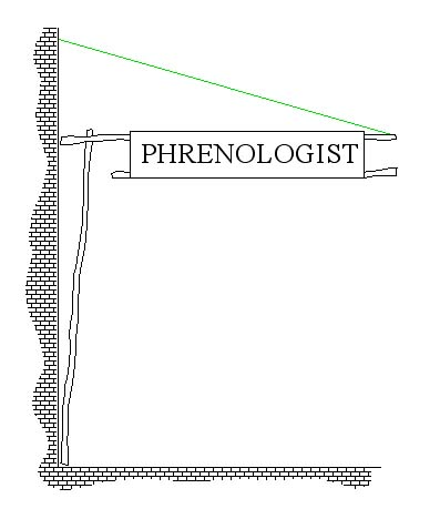 Diagram of the shop sign's construction.